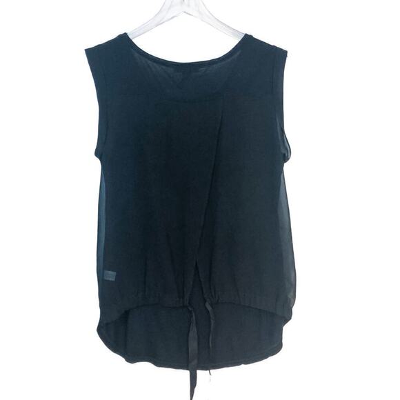 Trouve Black Sleeveless Sheer Back Blouse Size M - Picture 8 of 8